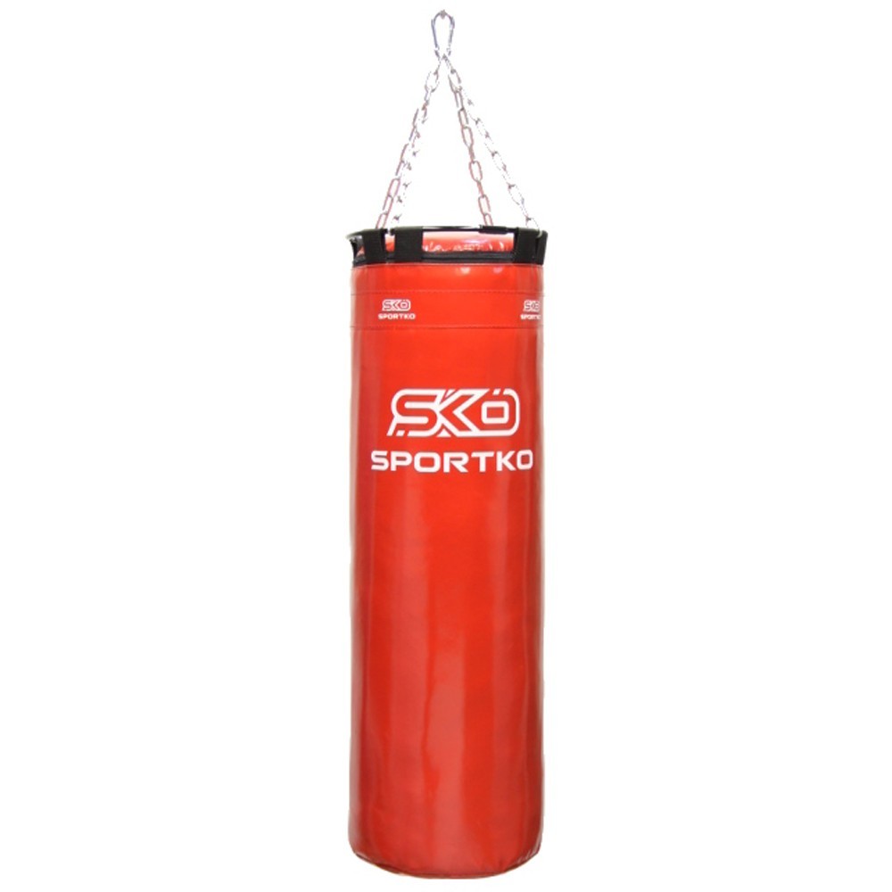 

Боксерский мешок SPORTKO МП-4 ПВХ 85 см/29 см/20 кг красный
