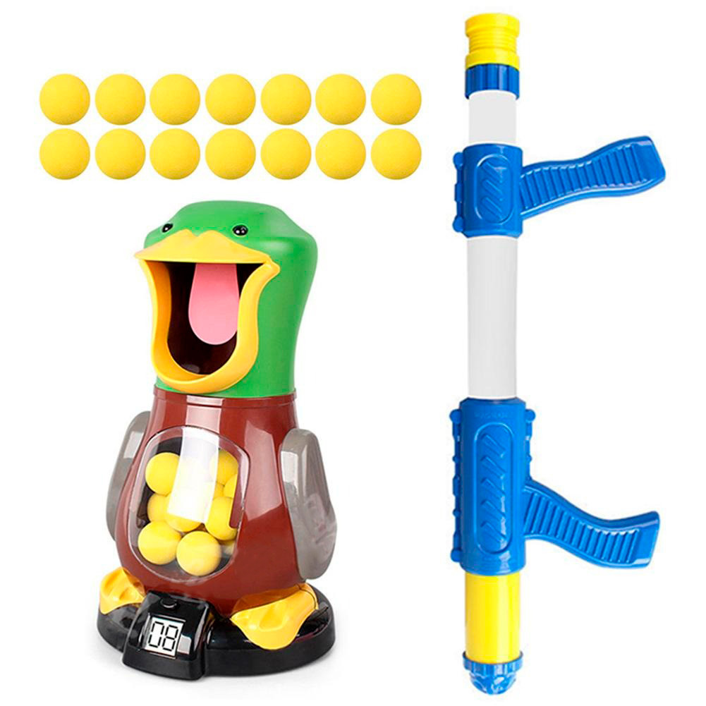 

Игрушечное оружие стреляющее шариками, с голодной уткой Hit Me Duck