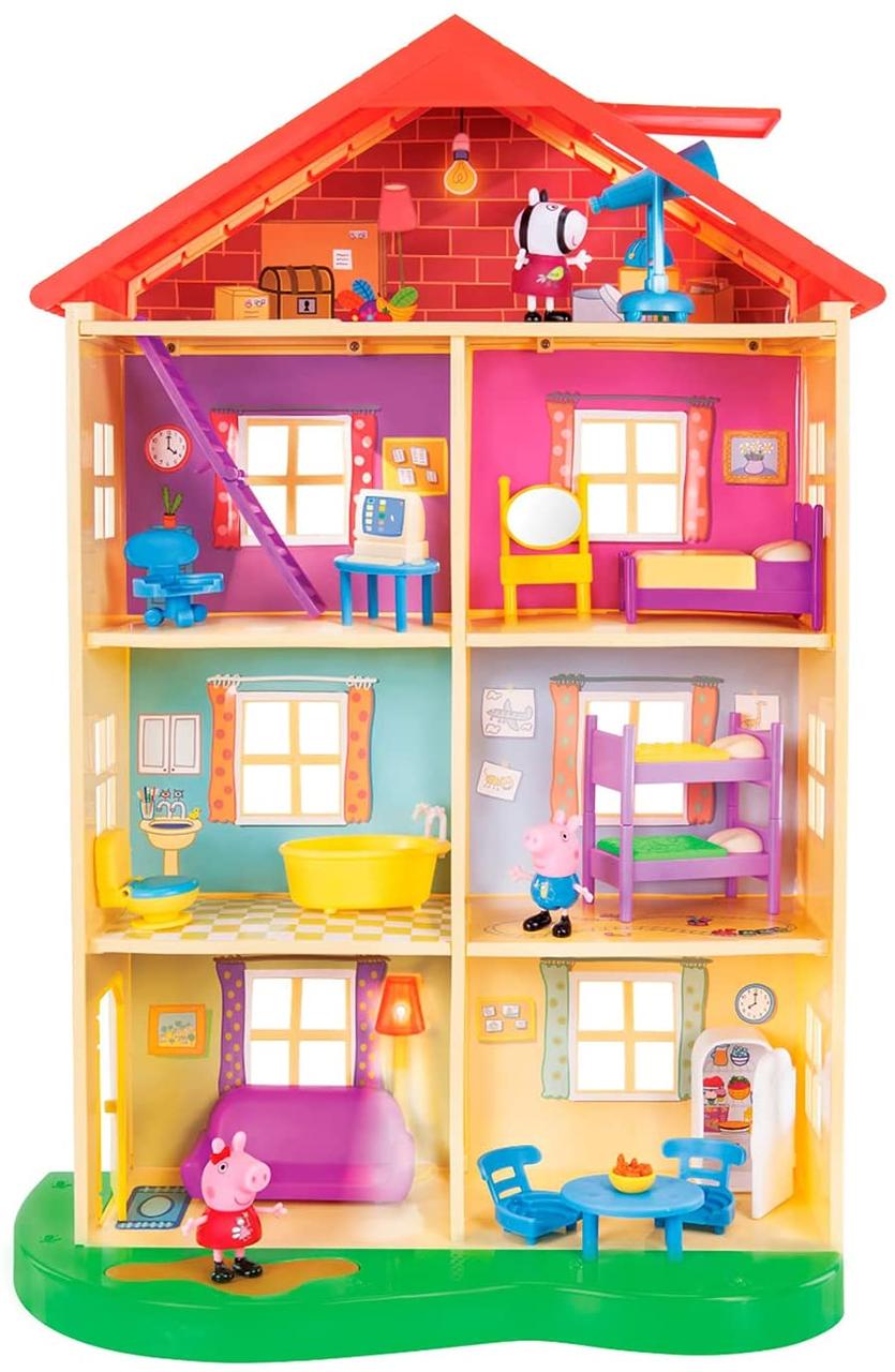 

Большой музыкальный семейный домик свинки Пеппы со светом Peppa Pig Family Home (англ. язык, эконом упаковка)