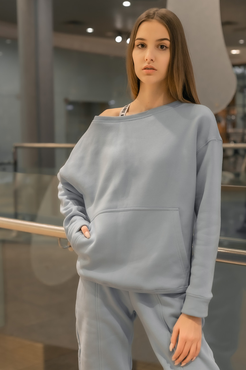 

Світшот жіночий Intruder Brand Basic Oversize зимовий на флісі блакитний - (001SAG 1468, Світшот жіночий Intruder Brand Basic Oversize зимовий на флісі блакитний S-M (001SAG 1468)