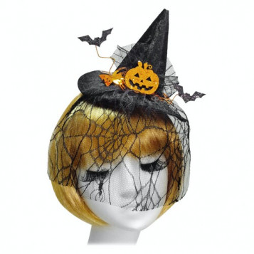 

Колпак Юная ведьмочка с тыковкой Shine Halloween 18-968BLK-OR