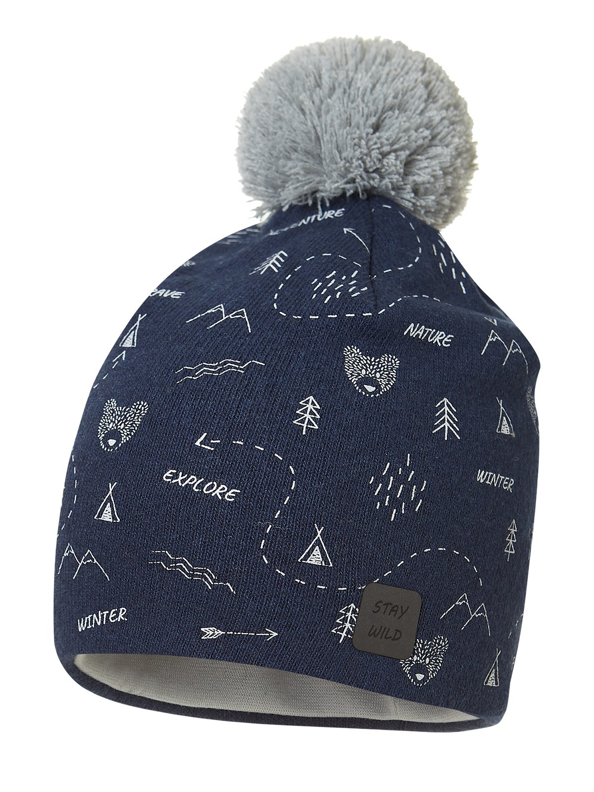 

Шапка для мальчика Broel SIGFRID (4) синяя ,1год , (45см)