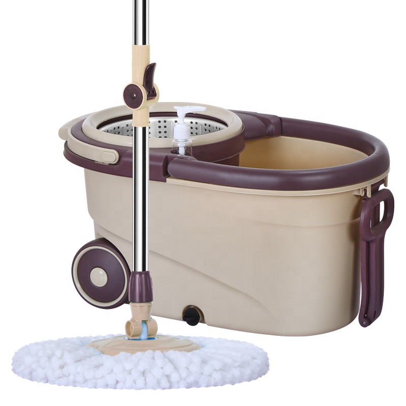 

Швабра с металлическим отжимом и ведром с центрифугой для мытья пола GRAND MOP Fashion Sports Car Mop