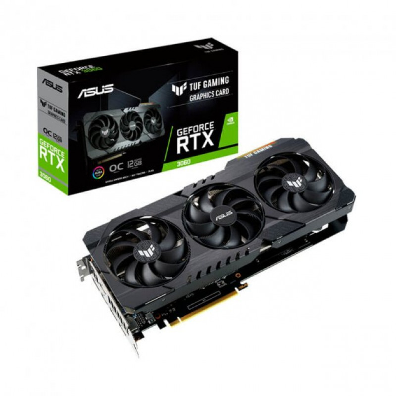 

Видеокарта RTX 3060 12GB GDDR6 TUF Gaming OC Asus (TUF_RTX3060_O12G_GAMING)