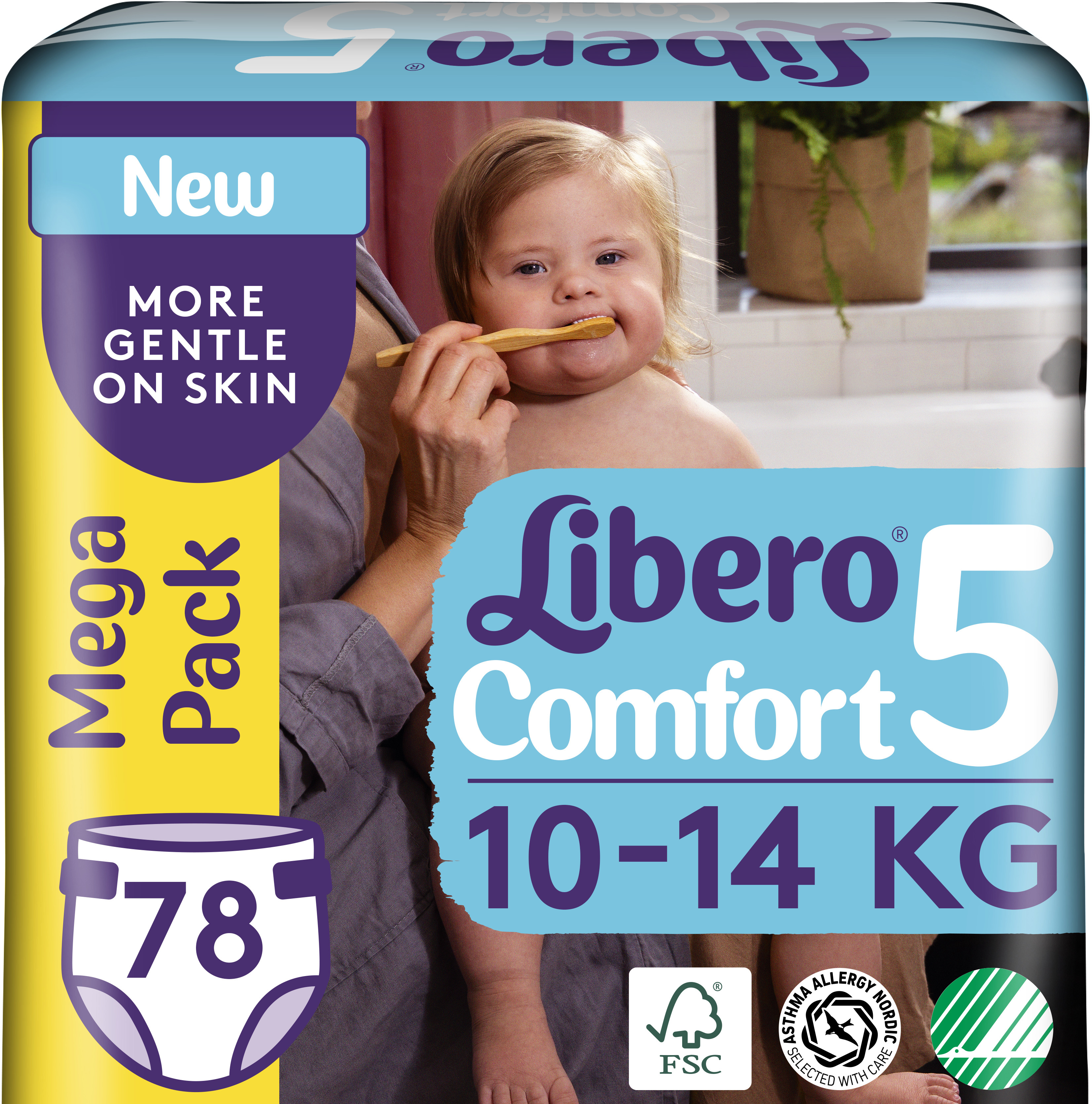 Акція на Подгузники Libero Либеро Comfort 5 10-14 кг 78 шт одноразовые (7322541083346) від Rozetka UA