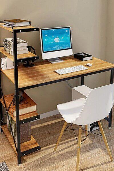

Дизайнерский Письменный офисный стол с полками в стиле Лофт Loft Design RV642 ()