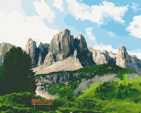 

Картина по номерам Art Craft Доломитовые Альпы 40х50 см 10555-AC