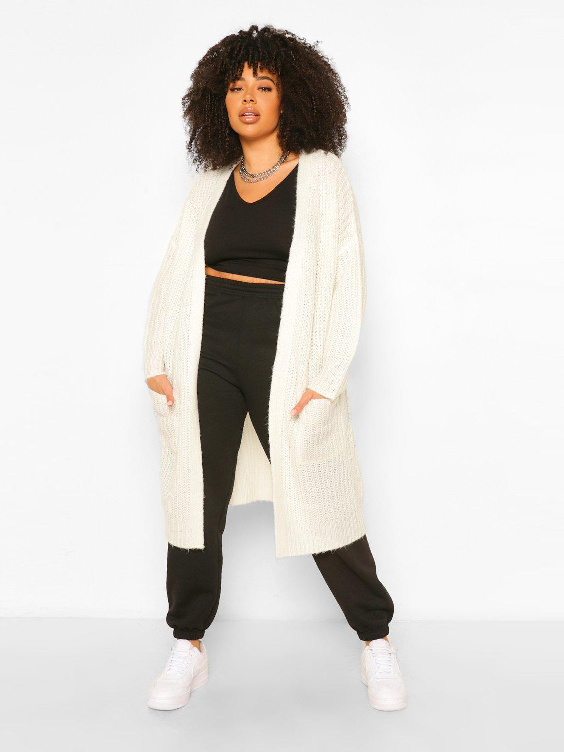 

Кардиган Boohoo bh0330052 48/50 Белый