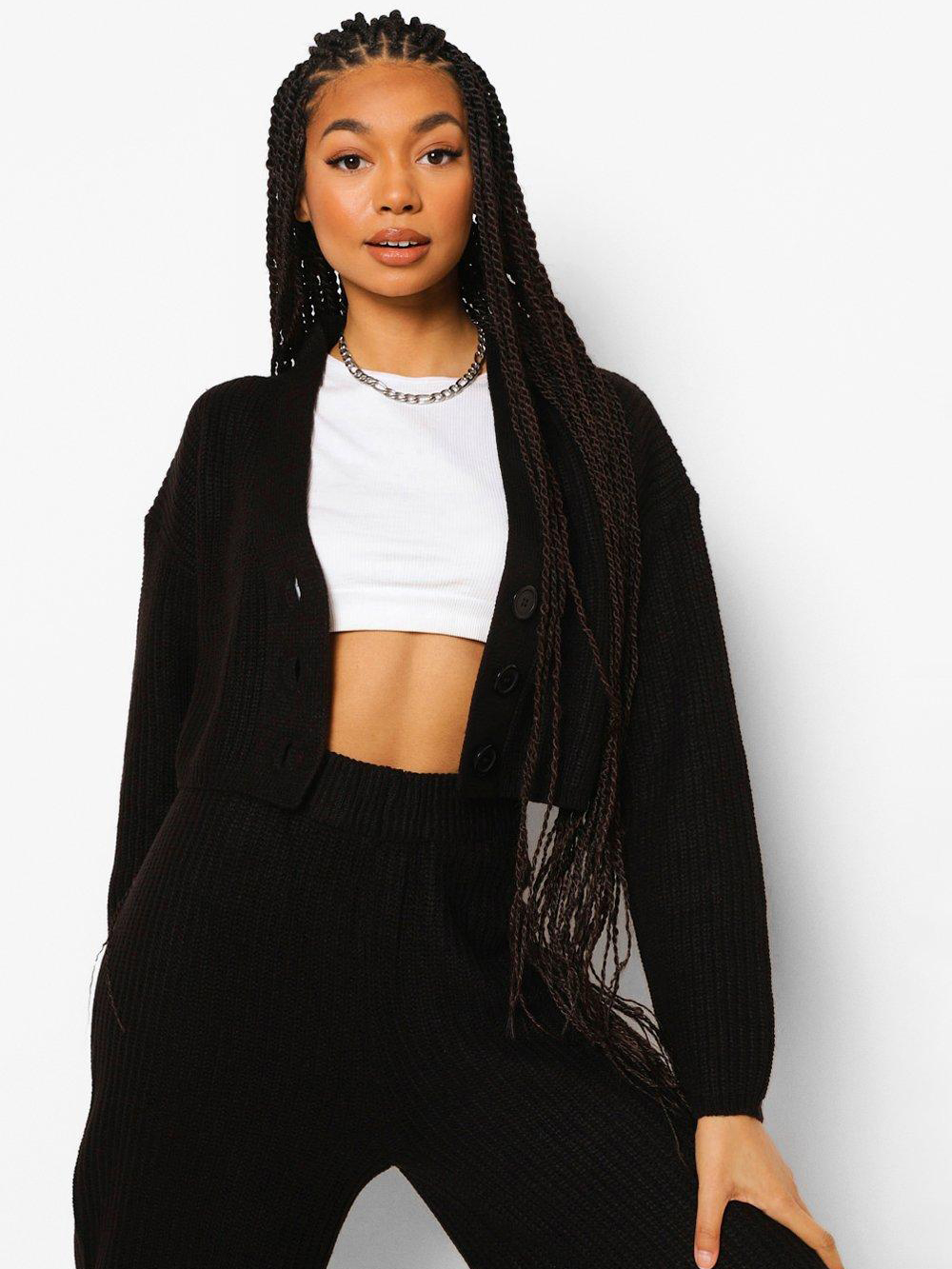 

Кардиган Boohoo bh0330050  Черный, Кардиган Boohoo bh0330050 38 Черный