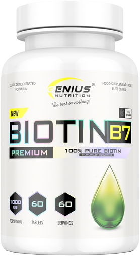 

Витамины Genius Nutrition Biotin B7 60 таблеток (7355438599552)