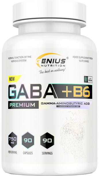 

Витамины и минералы Genius Nutrition GABA + B6 90 капсул (7354214857817)
