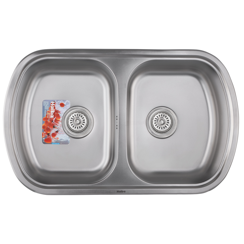 

Мойка кухонная HAIBA 80x49 DOUBLE (satin) (HB0652)