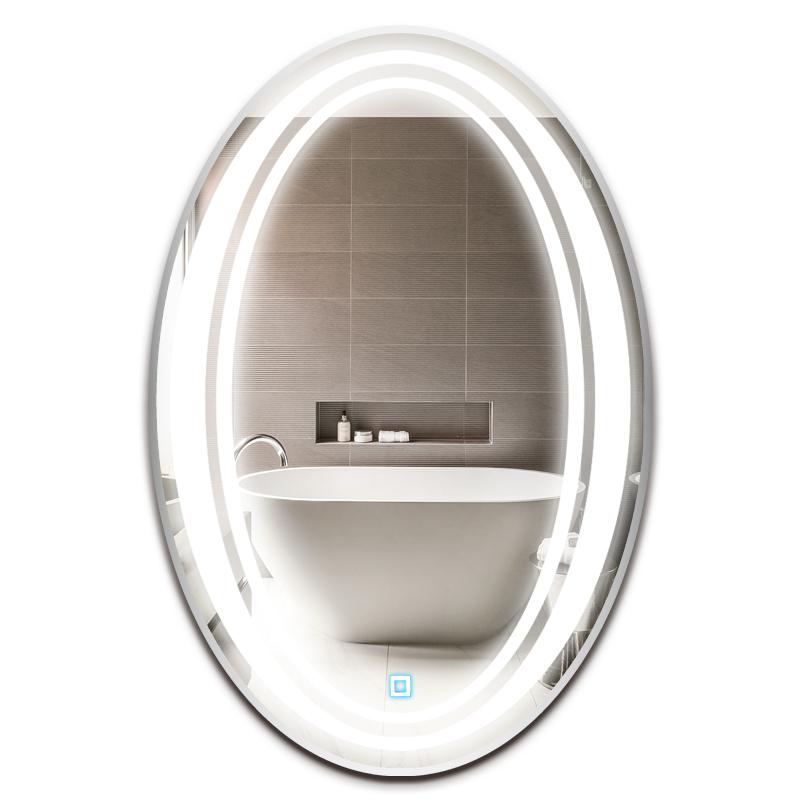 

Зеркало в ванную SmartWorld Silena серия Smart с подсветкой во весь рост, овальное 100x60x3см. (Smart-Silena-60x100x3)