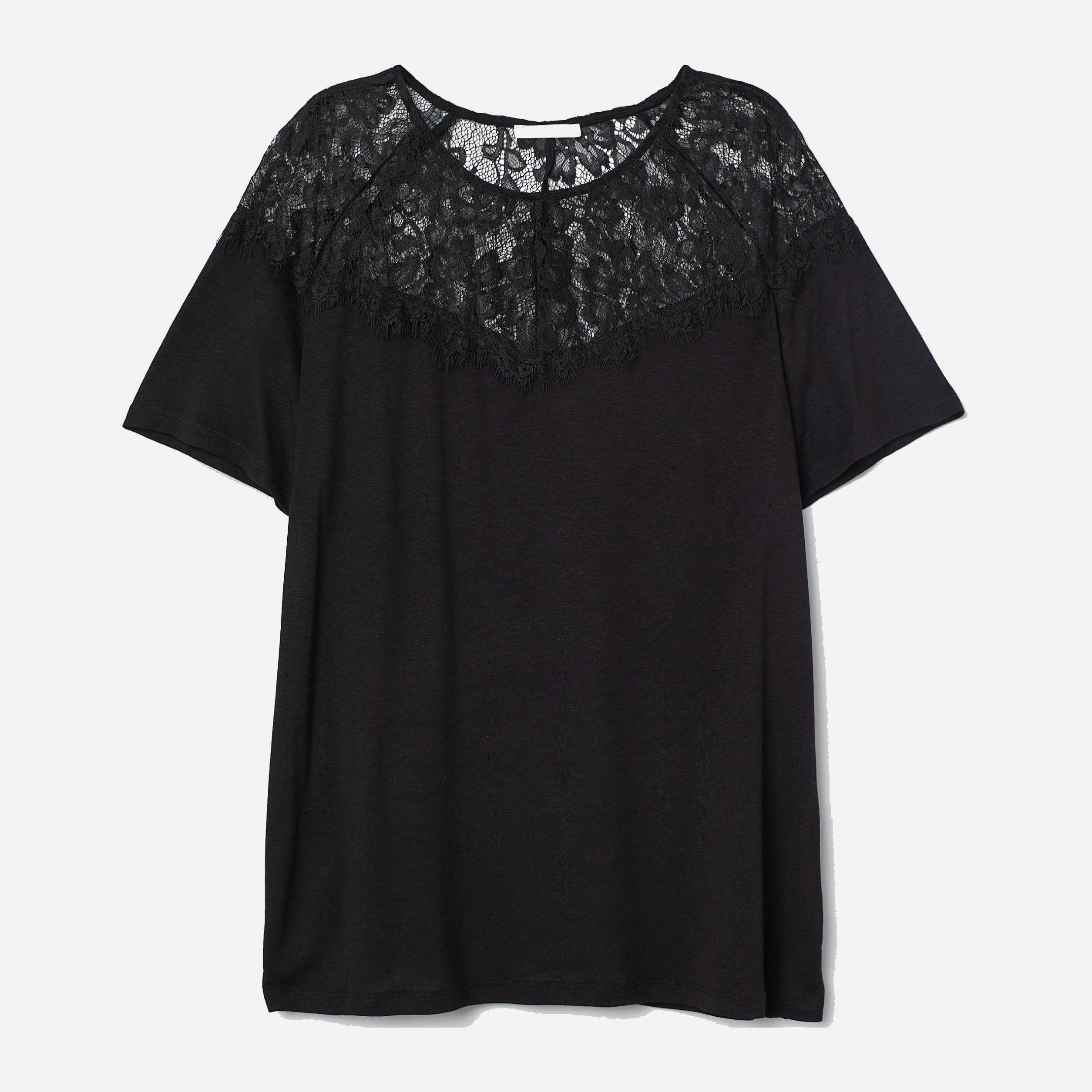 

Футболка H&M 6393447 S Черная