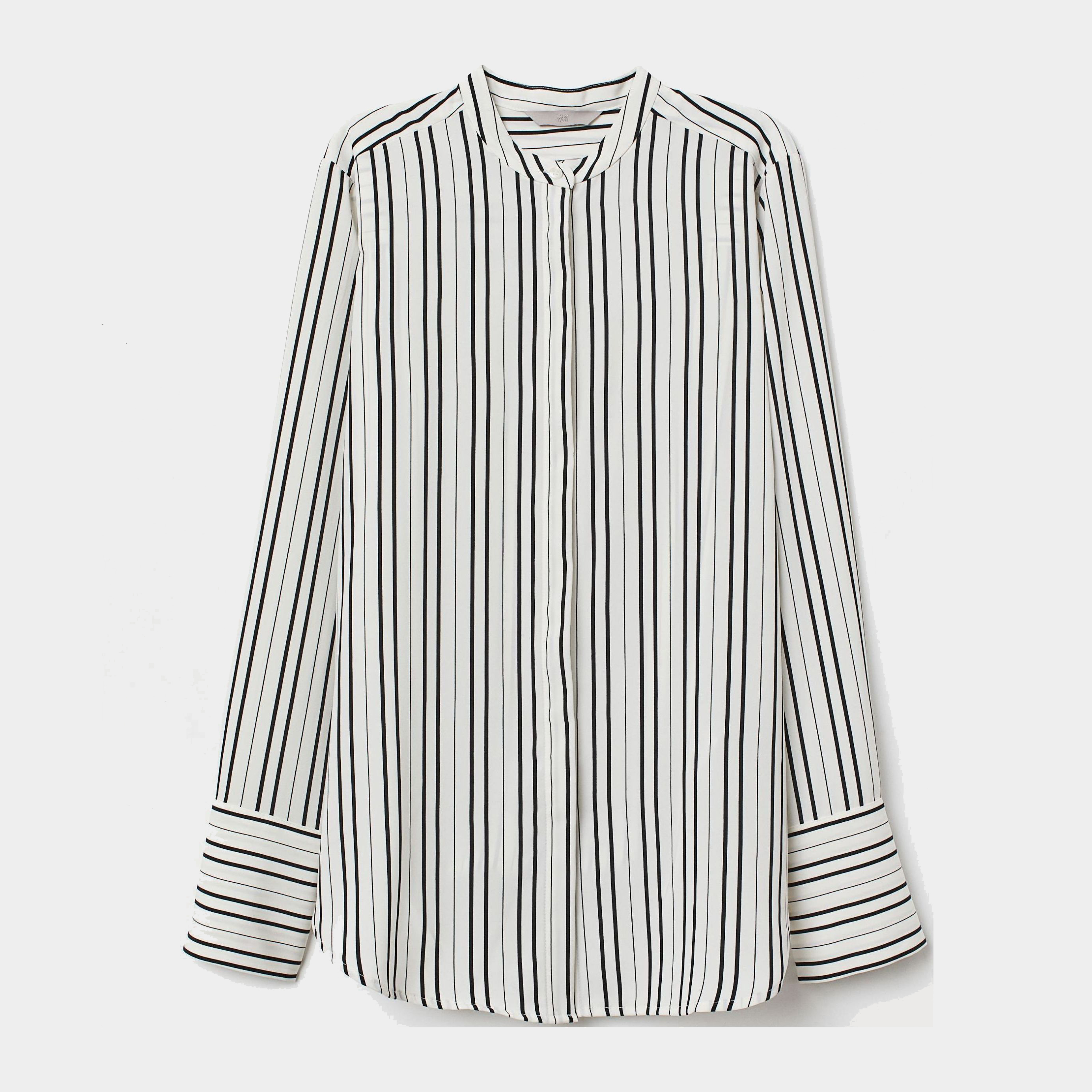 

Блузка H&M 6623449 32 Белая с черным