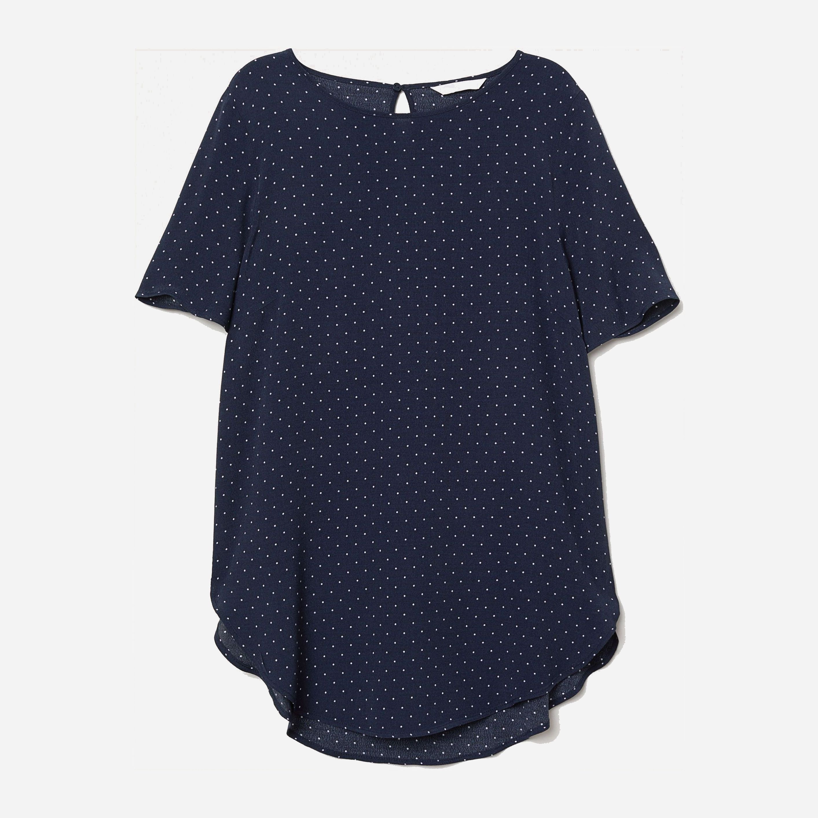 

Блузка H&M 6845888 32 Темно-синяя