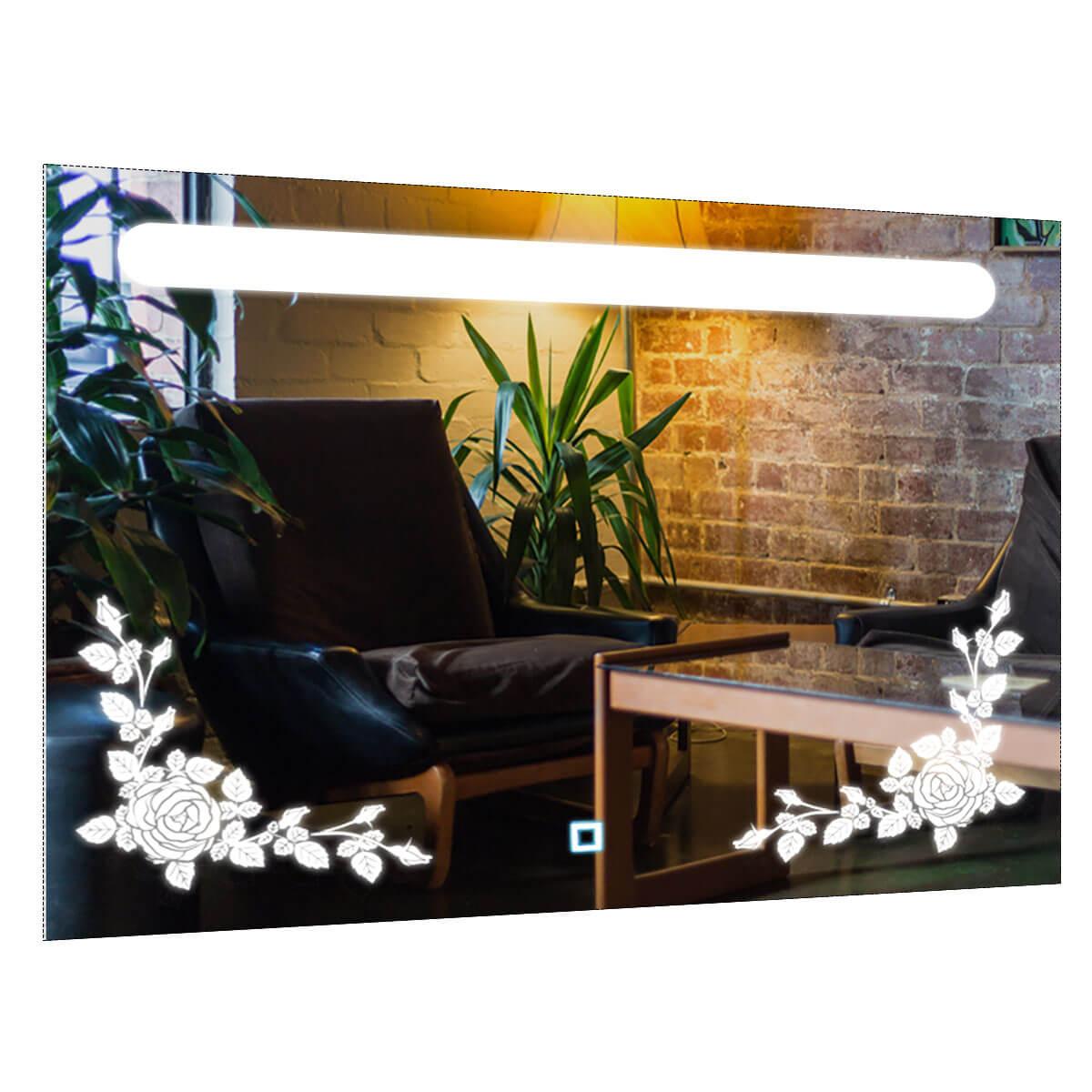 

Зеркало SmartWorld Ofeliya серия Smart с подсветкой LED прямоугольное 130x60x3см. (Smart-Ofeliya-130x60)