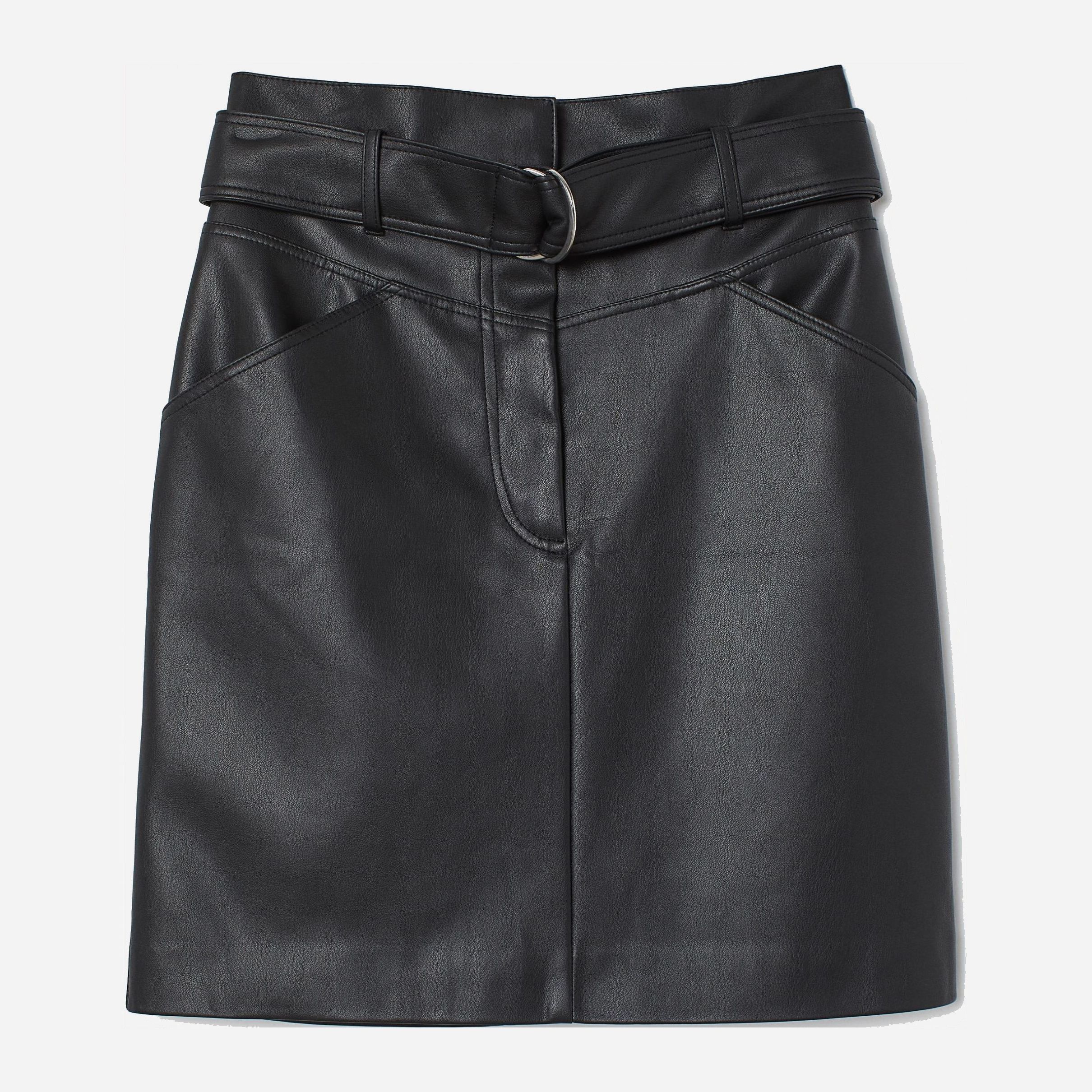 

Юбка из искусственной кожи H&M 8072150 34 Черная