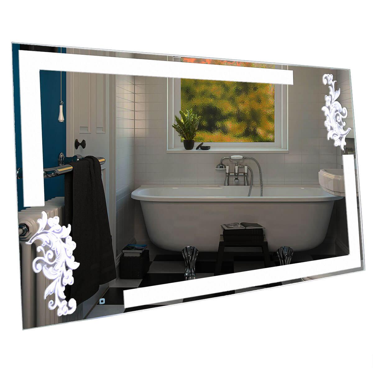 

Зеркало SmartWorld Yunona серия Smart с подсветкой LED прямоугольное 190x100x3см. (Yunona-Smart-190x100)