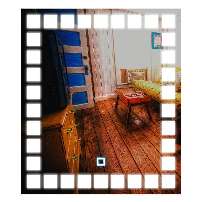 

Зеркало SmartWorld Vesta серия Smart с подсветкой LED прямоугольное 100x100x3см. (Smart-Vesta-100x100)