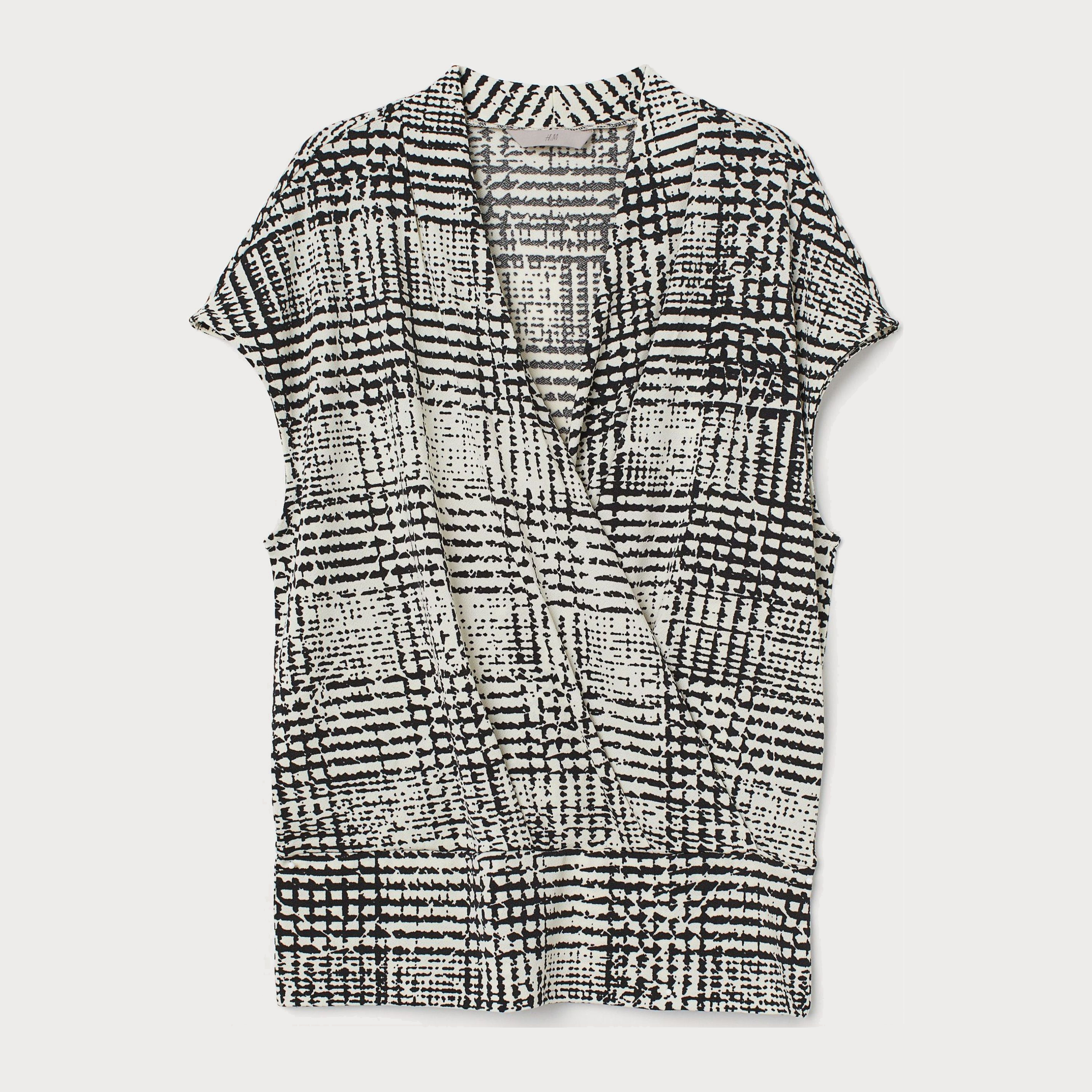 

Блузка H&M 7719701 M Кремовая с черным