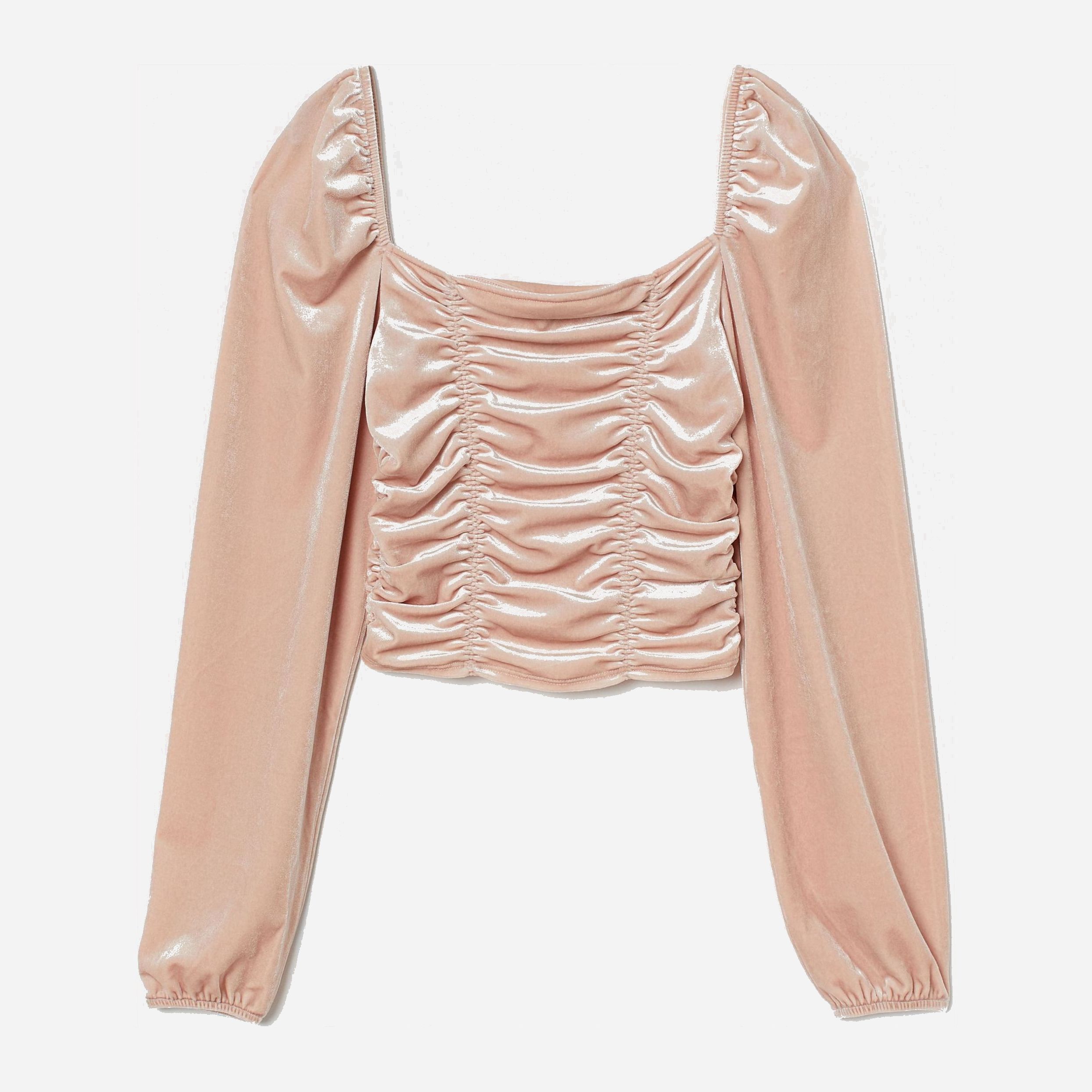 

Топ H&M 9223542 L Пудровый с розовым