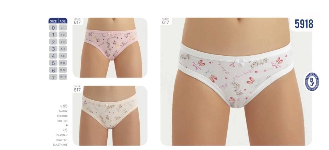 

Набор детские трусы слип для девочки подростка Baykar Турция хб трусики слипы р 6 158-164 см 11-12 лет 3 шт молочные, персиковые, розовые 5918