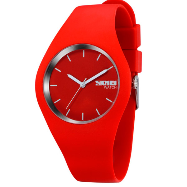 

Женские часы Skmei Rubber Red 9068R