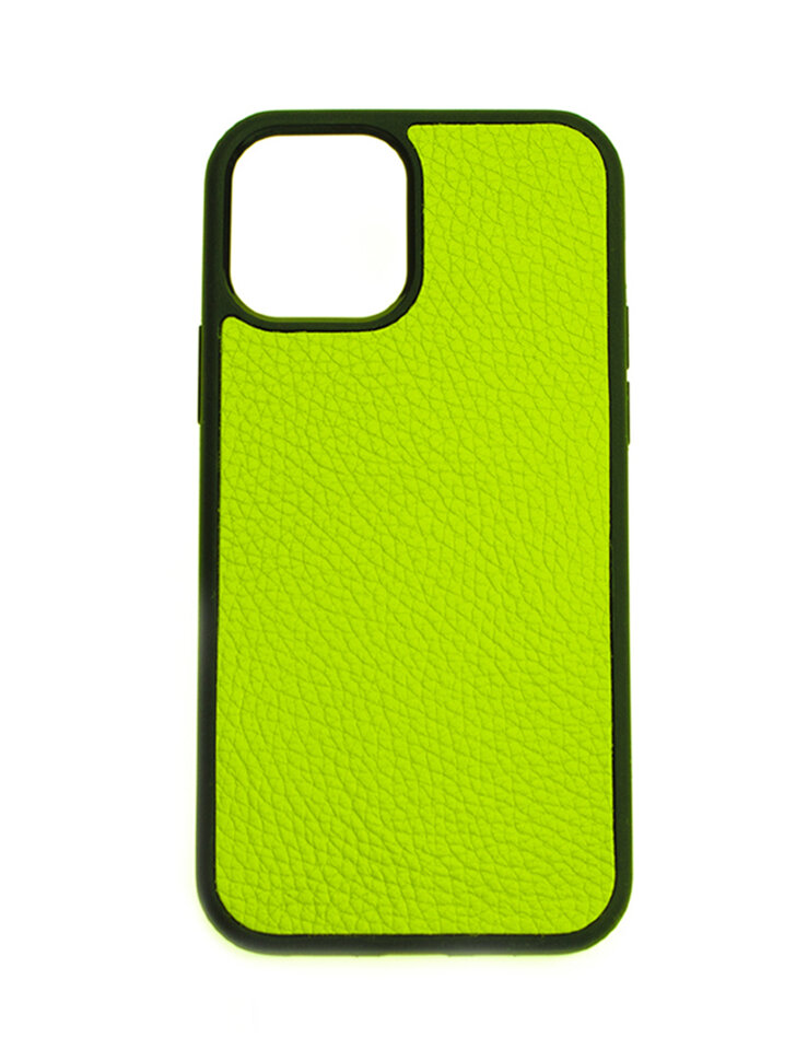 

Кожаный чехол панель EGOS для Apple iPhone 13 Mini салатовый