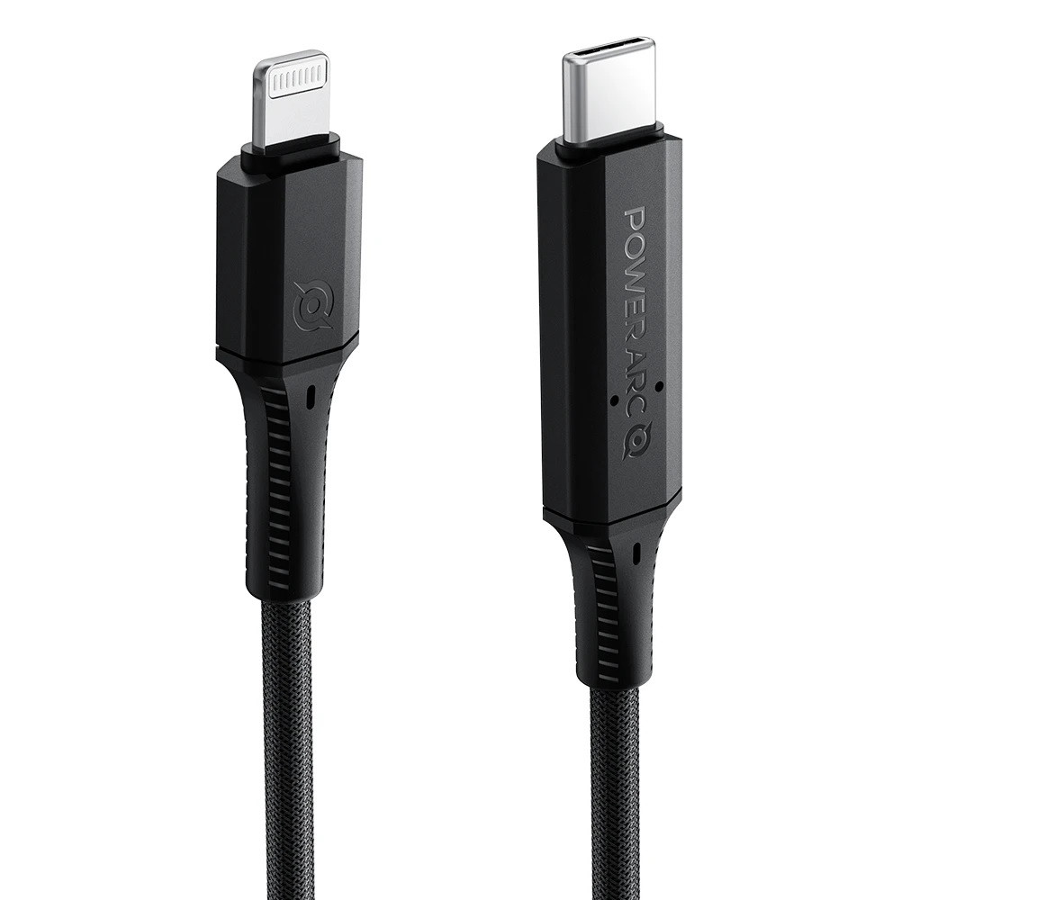 

Дата-кабель Spigen PB1901 ArcWire USB-C to Lightning MFI Cable 1m Black