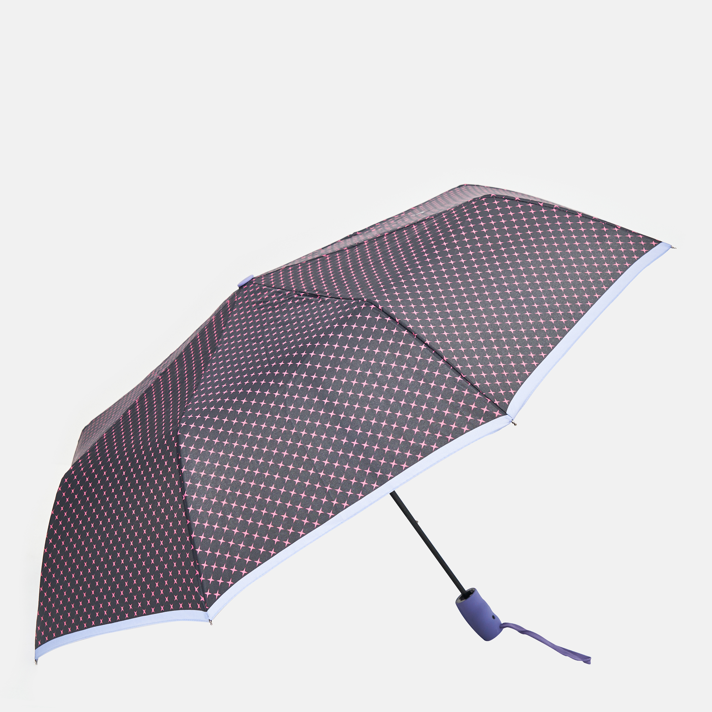 

Зонт складной Laras C103252purple полуавтомат Черный