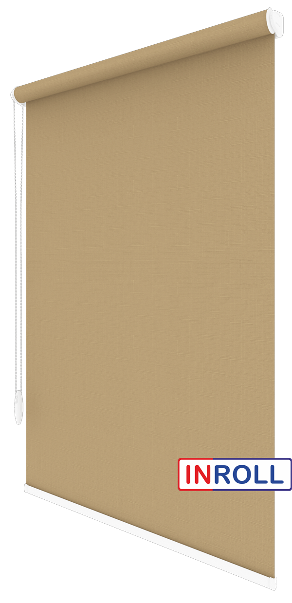 

Ролета тканевая INROLL Есо-Standart 190х165 см Len Бежевый 881