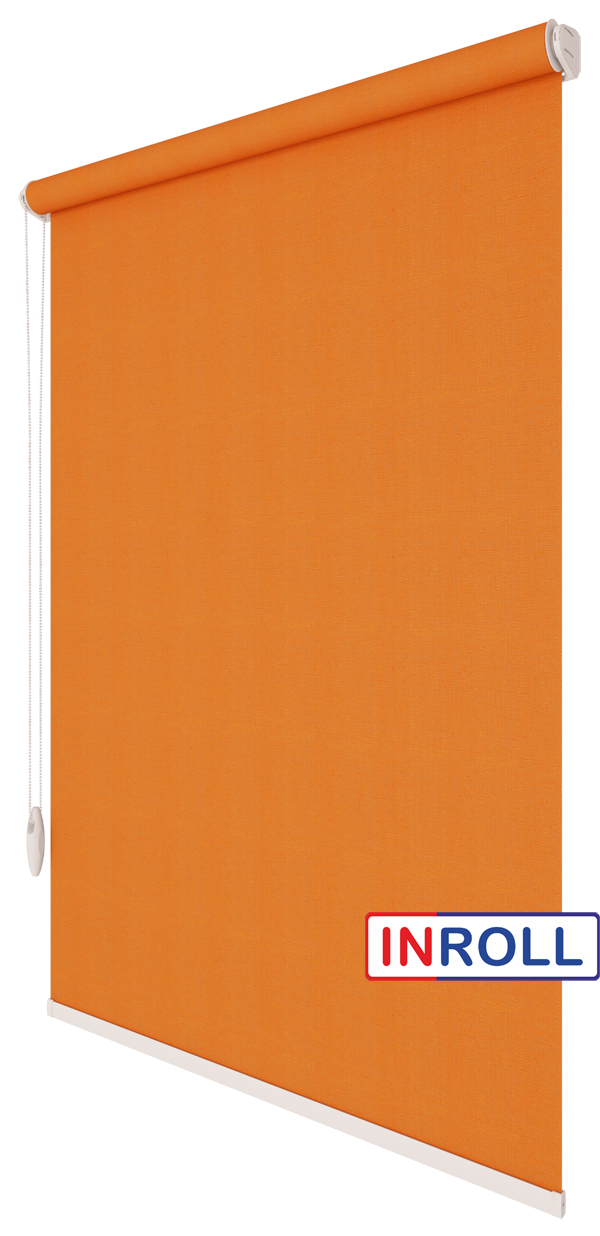 

Ролета тканевая INROLL Есо-Standart 137,5х185 см Camila Морковный A618