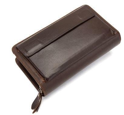 

Стильная мужская барсетка с ремешком на руку Brown Vintage