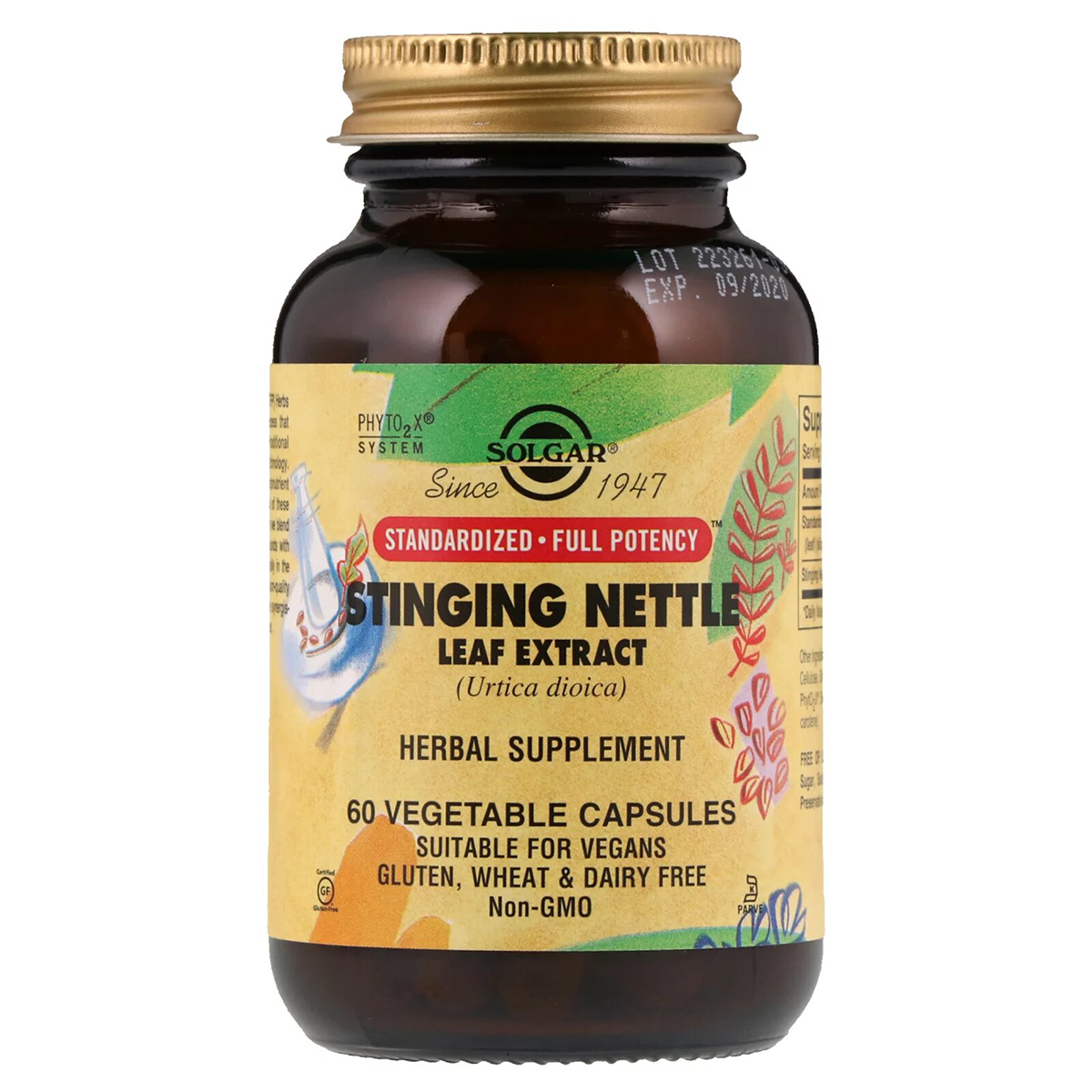 

Экстракты Solgar Крапива Экстракт Листьев Nettle Leaf Extract 60 таблеток