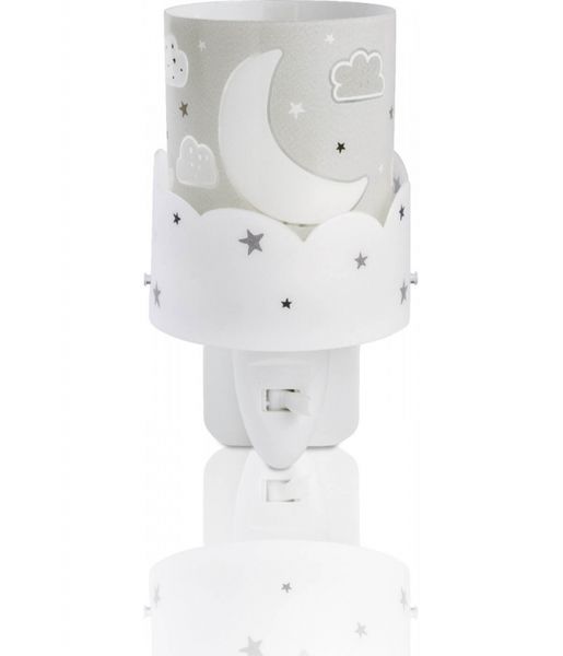 

Детский ночник в розетку Dalber MOON GREY 61235E
