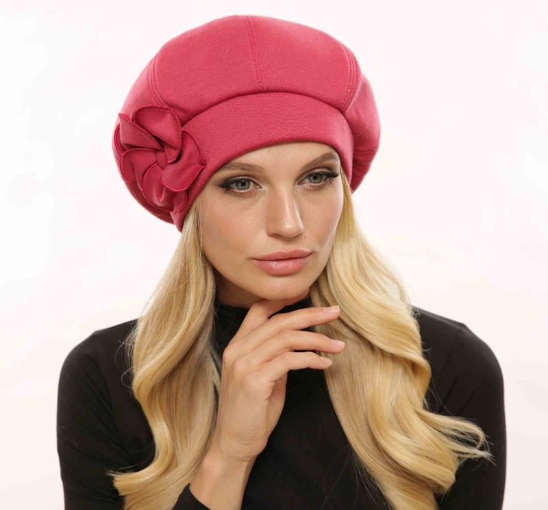 

Женский берет CR-30181-PUD one size розовый