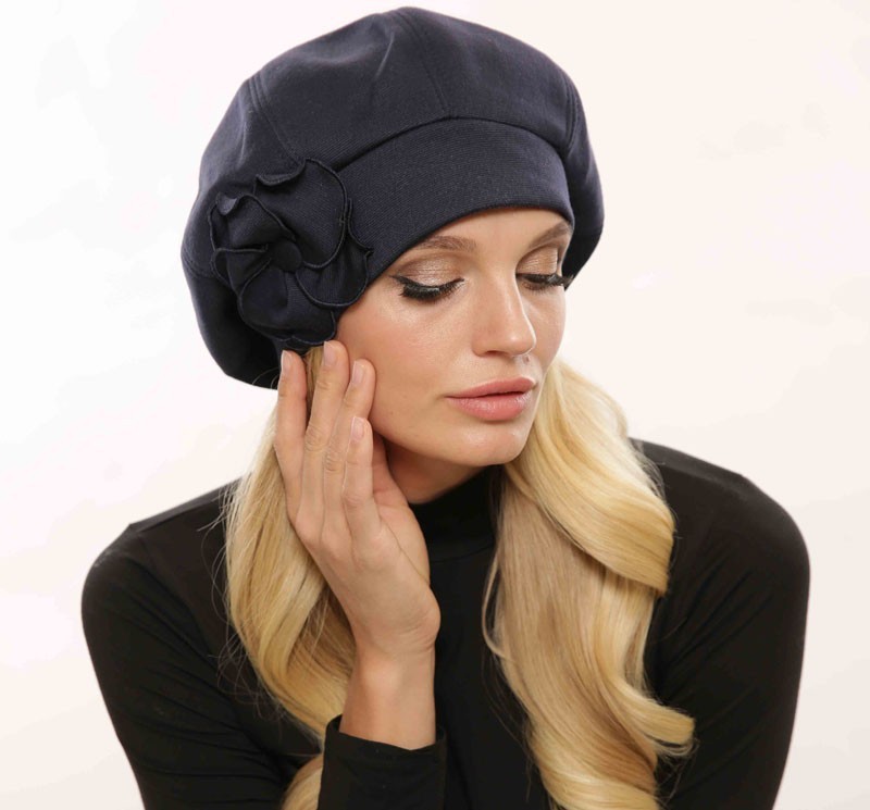 

Женский берет CR-30181-BLU one size синий