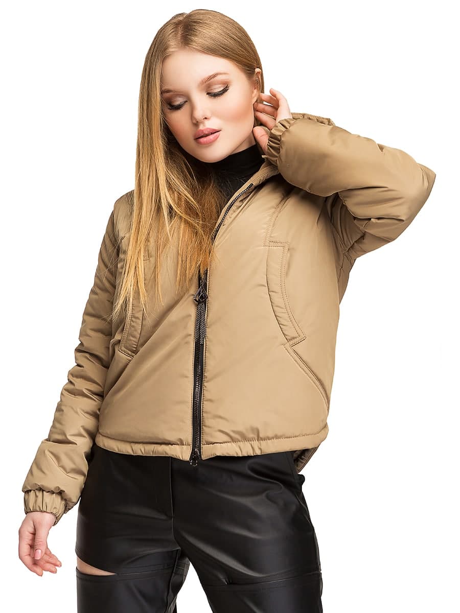 

Fashions • Женская курточка с капюшоном "Бьянка" Fashions 44 оливковый (5690)