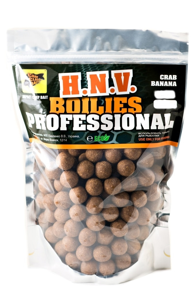 

Бойлы CCBaits Professional Soluble Crab Banan 20mm 1kg (CCB002238)