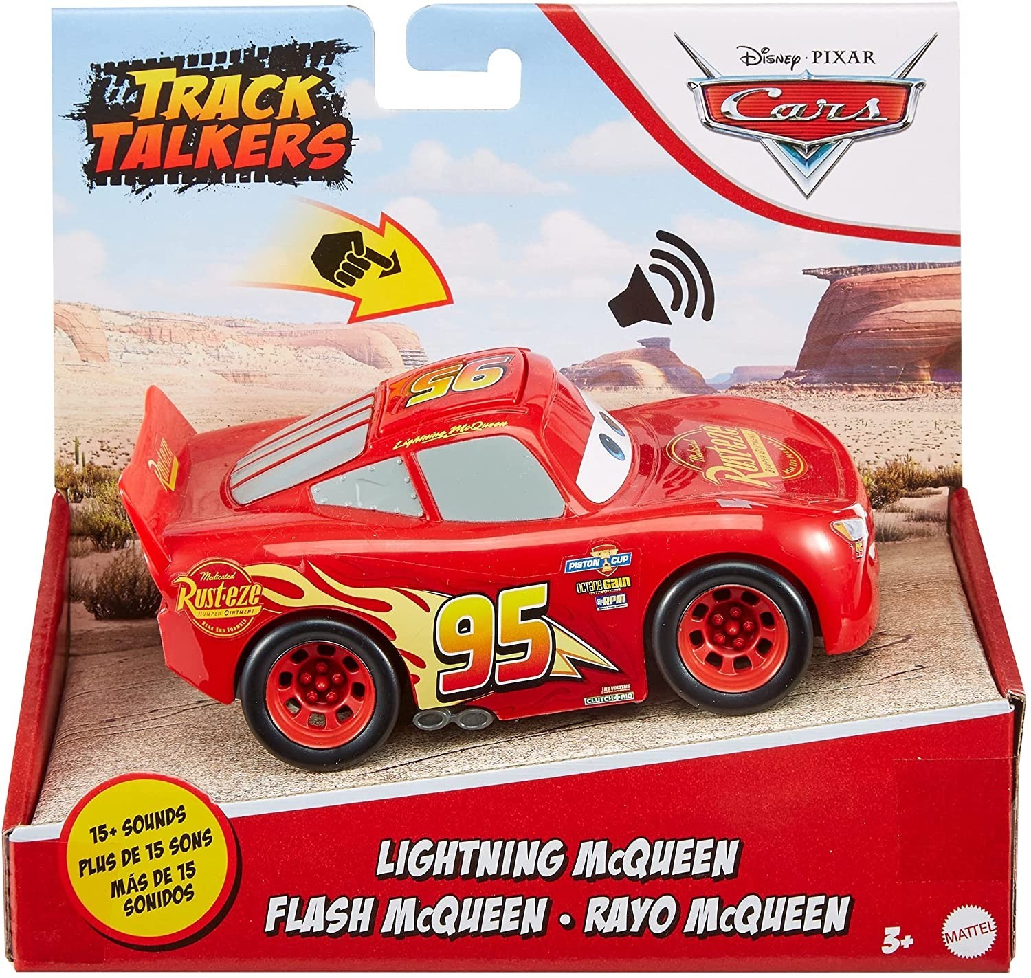 

Машинка Тачки 3 Disney Pixar Cars Track Talkers Lightning McQueen Молния Маквин с звуковым эффектом (GTK86)