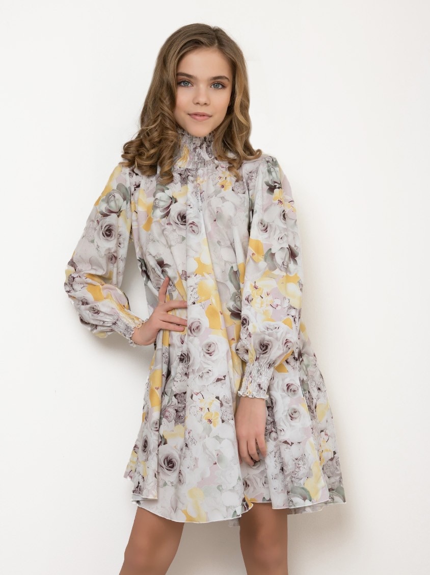 Акция на Дитяче плаття для дівчинки ISSA PLUS CD-407 122 см Мультиколор от Rozetka