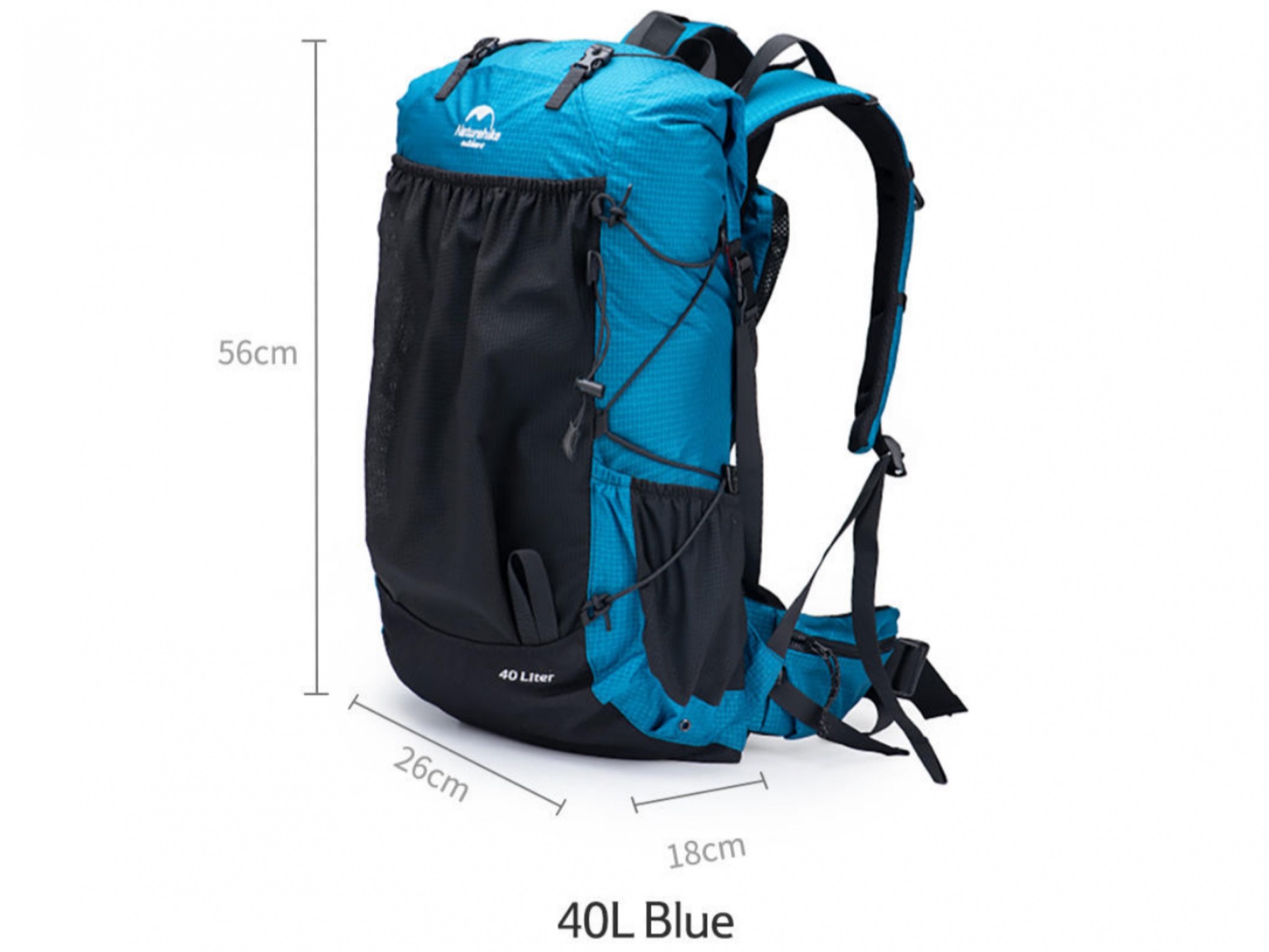 

Туристический рюкзак Naturehike Rock 40L+5L blue