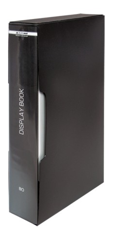 

Папка пластиковая в чехле Buromax А4 80 файлов черный (BM.3628-01)