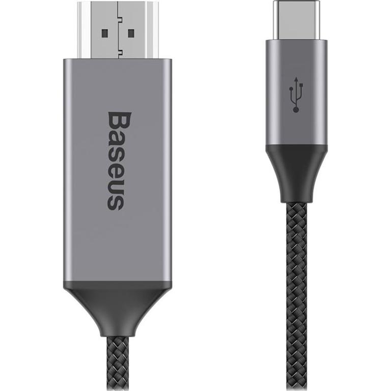 

USB Адаптер Baseus Video Type-C Male To HD4K Male Adapter Cable 1.8M Сірий (CATSY-0G)