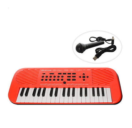 

Синтезатор игрушечный HS3755B, 37клавиш,USB,от сети