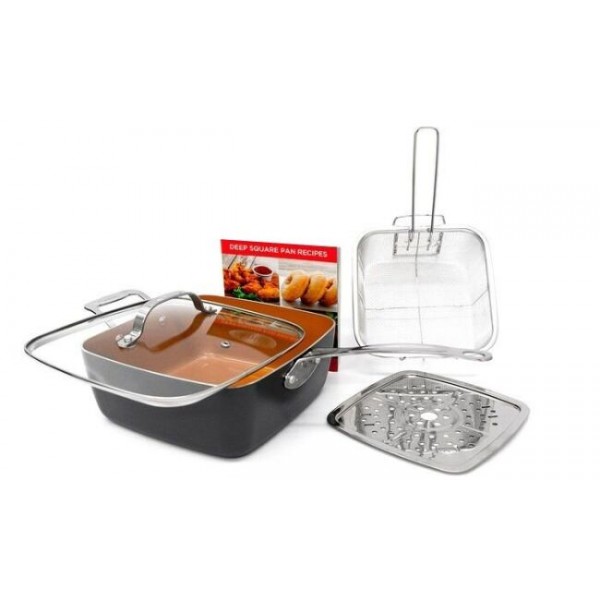 

Сковородка-фритюрница с крышкой TOP KITCHEN BN-8001 сотейник пароварка