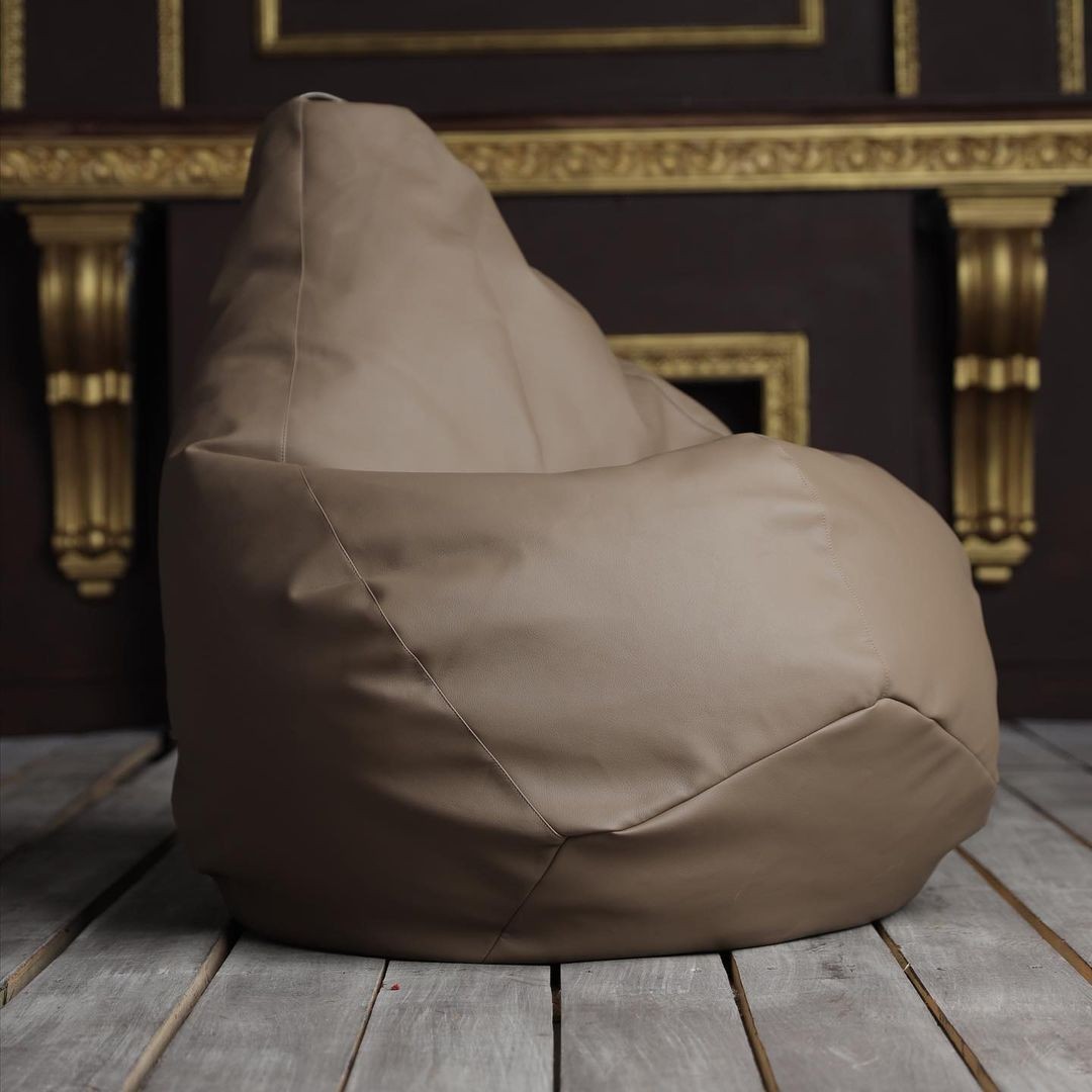 

Бескаркасное кресло мешок - груша HomeSoft XL Коричневый