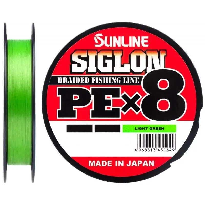 

Шнур Sunline Siglon PE X8 150m салатовый #2.0/0.242mm 35lb/15.5kg
