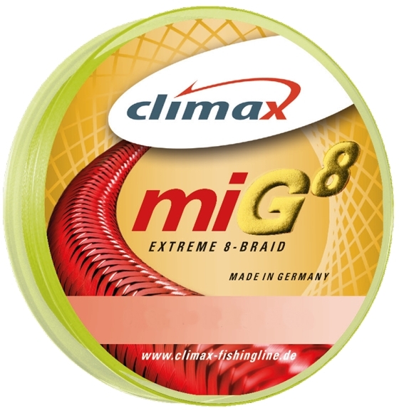 

Шнур Climax miG8 Braid Fluo-Yellow SB 135m 0.16mm 15.9kg (9352-10135-016)